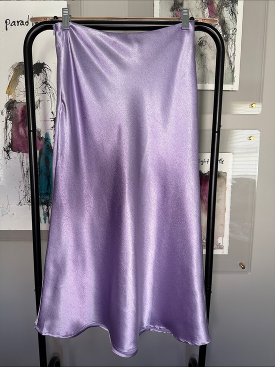 Dresses & Skirts - Lilac Satin Slip Skirt